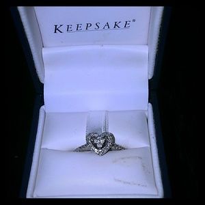Keepsake diamond heart ring 10k
